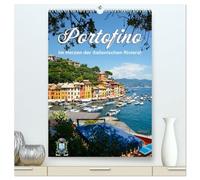 Portofino - Im Herzen der italienischen Riviera!! (hochwertiger Premium Wandkalender 2026 DIN A2 hoch), Kunstdruck in Hochglanz: Ansichten glitzernden Perle an der italienischen Riviera!