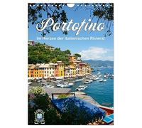 Portofino - Im Herzen der italienischen Riviera!! (Wandkalender 2026 DIN A4 hoch), CALVENDO Monatskalender: Ansichten glitzernden Perle an der italienischen Riviera!