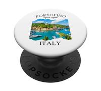 Portofino Italie Souvenir pour Filles Femmes Famille Voyage Europe PopSockets PopGrip Adhésif