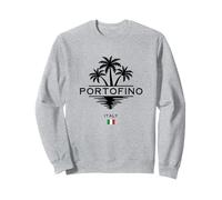 Portofino Ligurie Italie Riviera Italie Drapeau Palmiers Sweatshirt