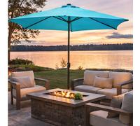Portofino parasol gris rond 2,94 x 2,94 m