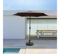 Portofino parasol droit rond diamètre 3 m chocolat