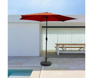 Portofino parasol terracotta rond 2,94 x 2,94 m