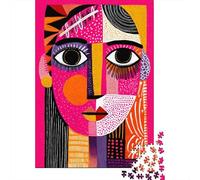 Portrait Abstrait Visage féminin 70x50cm/1000pcs Puzzles Adaptés Aux Adultes Et Aux Personnes Âgées De 14 Ans Et Plus