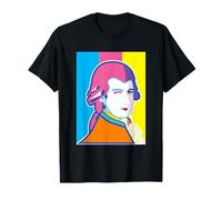 Portrait Amusant de Wolfgang Mozart Style Pop Art T-Shirt