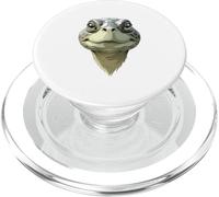 Portrait Animal tête de Tortue stylisée PopSockets PopGrip pour MagSafe