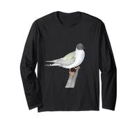 Portrait Aquarelle coloré de Mouette de Bonaparte Manche Longue