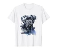 Portrait Aquarelle de Mastiff froissé Motif fidèle Compagnon T-Shirt