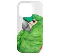 Portrait Aquarelle de Perroquet de Han aux épaules Rouges Coque pour iPhone 14 Pro