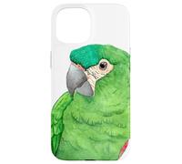 Portrait Aquarelle de Perroquet de Han aux épaules Rouges Coque pour iPhone 15