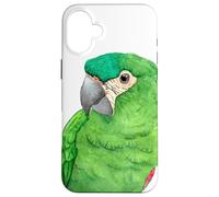 Portrait Aquarelle de Perroquet de Han aux épaules Rouges Coque pour iPhone 16 Plus