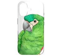 Portrait Aquarelle de Perroquet de Han aux épaules Rouges Coque pour iPhone 17