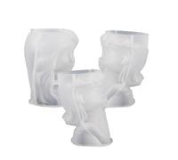 Portrait Candle Form | Reusable Silicone Candle Holder for DIY Crafts/Home Decor/Weddings | Flexible Form for Casting Material & Wax Candles | Easy Release & Maintain (Type 2)