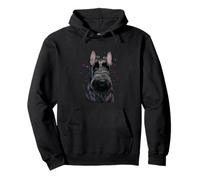 Portrait Chien Scottish Terrier Sweat à Capuche
