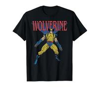Portrait Classique de Wolverine avec Marvel X-Men T-Shirt, Homme, Noir, S