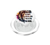 Portrait Coloré de Lion pour Amateurs de Faune PopSockets PopGrip pour MagSafe