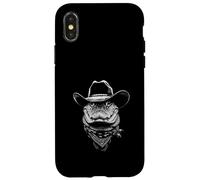 Portrait Cowboy Alligator Vintage Western Wild West Coque pour iPhone X/XS