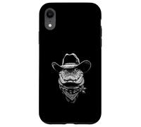 Portrait Cowboy Alligator Vintage Western Wild West Coque pour iPhone XR