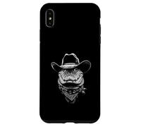 Portrait Cowboy Alligator Vintage Western Wild West Coque pour iPhone XS Max