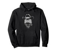 Portrait Cowboy Alligator Vintage Western Wild West Sweat à Capuche