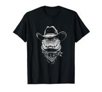 Portrait Cowboy Alligator Vintage Western Wild West T-Shirt