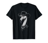 Portrait Cowboy Flamant Vintage Western Wild West T-Shirt