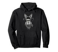 Portrait Cowboy Lapin Vintage Western Wild West Sweat à Capuche