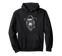 Portrait Cowboy Orang-outan Vintage Western Wild West Sweat à Capuche