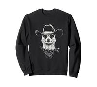 Portrait Cowboy Suricate Vintage Western Wild West Sweatshirt