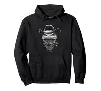 Portrait Cowboy Triton Vintage Western Wild West Sweat à Capuche