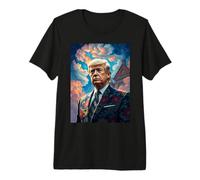 Portrait d'art Post-impressionnisme de Donald Trump T-Shirt Haut de Gamme