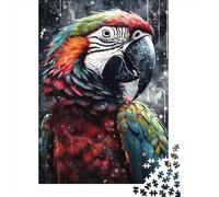 Portrait de Ara coloré Puzzle 1000 Pieces Puzzle Adulte Classique Jeu D'Intelligence 52x38cm/1000pcs