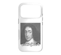 Portrait de Baruch Spinoza formé par des Lignes Coque pour iPhone 17 Pro