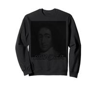 Portrait de Baruch Spinoza formé par des lignes Sweatshirt
