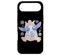 Portrait de bébé Souriant en Hiver Motif chèvre Rose Coque pour iPhone Air