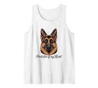 Portrait de Berger Allemand Protecteur de Mon cœur Débardeur