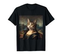 Portrait de Chat inspiré de Mona Lisa avec Style Renaissance T-Shirt