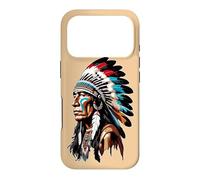 Portrait de Chef amérindien - Héritage autochtone Coque pour iPhone 17 Pro