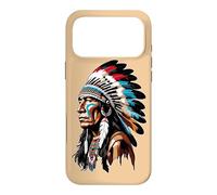 Portrait de Chef amérindien - Héritage autochtone Coque pour iPhone 17 Pro Max