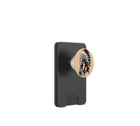 Portrait de Chef amérindien - Héritage autochtone PopSockets PopWallet pour MagSafe
