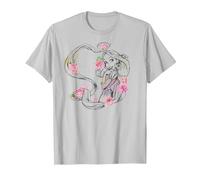 Portrait de cheveux floraux de Raiponce de Disney Tangled T-Shirt, Homme, Argent, L