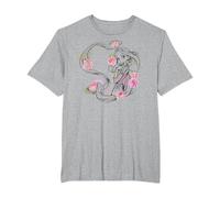 Portrait de cheveux floraux de Raiponce de Disney Tangled T-Shirt, Homme Grandes tailles, Gris Chiné, 3X Tall