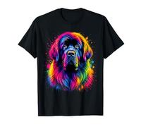 Portrait De Chien Coloré De Terre-Neuve T-Shirt