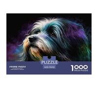 Portrait de Chien coloré Papier De Qualité Design Imbriqué, Loisir Idéal pour La Détente, La Réduction du Stress Et Le Divertissement chez Soi 70x50cm/1000pcs