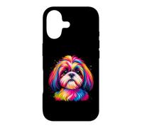 Portrait De Chien Coloré Shih Tzu Coque pour iPhone 17