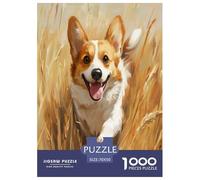 Portrait de Chien Corgi Animal 1000 Pièces Adultes Puzzles Décoration Intérieure Jeu De Défi Familial Cadeaux d'anniversaire pour Noël Jeux Éducatifs Stress Relief 70x50cm/1000pcs