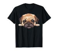 Portrait de Chien en Gros Plan pour bébé Carlin T-Shirt