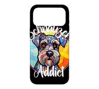 Portrait de Chien en vitrail Schnauzer Addict Coque pour iPhone 17 Pro Max