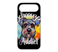Portrait de Chien en vitrail Schnauzer Addict Coque pour iPhone Air