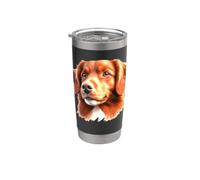 Portrait de chien péage de canard de la Nouvelle-Écosse Gobelet isotherme en acier inoxydable double paroi
